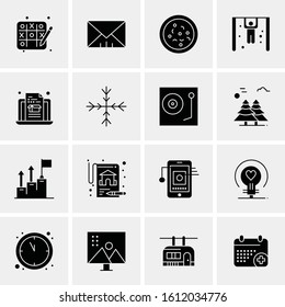 Business Icon Set. 16 Universal Icons Vector. Creative Beauitful Icon Illustration to use in Print and Web Related project.