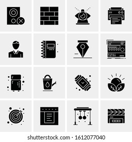 Business Icon Set. 16 Universal Icons Vector. Creative Beauitful Icon Illustration to use in Print and Web Related project.