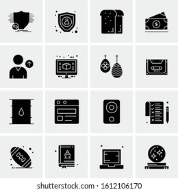 Business Icon Set. 16 Universal Icons Vector. Creative Beauitful Icon Illustration to use in Print and Web Related project.