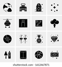 Business Icon Set. 16 Universal Icons Vector. Creative Beauitful Icon Illustration to use in Print and Web Related project.