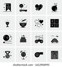 Business Icon Set. 16 Universal Icons Vector. Creative Beauitful Icon Illustration to use in Print and Web Related project.