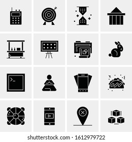 Business Icon Set. 16 Universal Icons Vector. Creative Beauitful Icon Illustration to use in Print and Web Related project.
