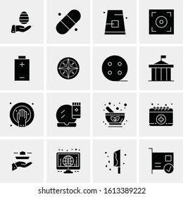 Business Icon Set. 16 Universal Icons Vector. Creative Beauitful Icon Illustration to use in Print and Web Related project.