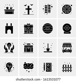 Business Icon Set. 16 Universal Icons Vector. Creative Beauitful Icon Illustration to use in Print and Web Related project.