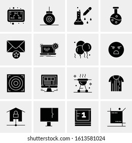 Business Icon Set. 16 Universal Icons Vector. Creative Beauitful Icon Illustration to use in Print and Web Related project.