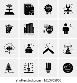Business Icon Set. 16 Universal Icons Vector. Creative Beauitful Icon Illustration to use in Print and Web Related project.