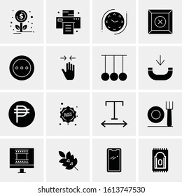 Business Icon Set. 16 Universal Icons Vector. Creative Beauitful Icon Illustration to use in Print and Web Related project.