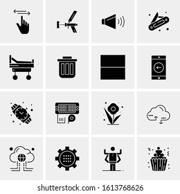 Business Icon Set. 16 Universal Icons Vector. Creative Beauitful Icon Illustration to use in Print and Web Related project.