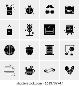 Business Icon Set. 16 Universal Icons Vector. Creative Beauitful Icon Illustration to use in Print and Web Related project.