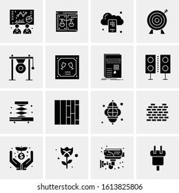 Business Icon Set. 16 Universal Icons Vector. Creative Beauitful Icon Illustration to use in Print and Web Related project.