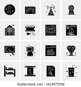 Business Icon Set. 16 Universal Icons Vector. Creative Beauitful Icon Illustration to use in Print and Web Related project.