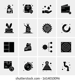 Business Icon Set. 16 Universal Icons Vector. Creative Beauitful Icon Illustration to use in Print and Web Related project.