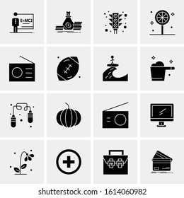 Business Icon Set. 16 Universal Icons Vector. Creative Beauitful Icon Illustration to use in Print and Web Related project.