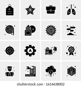Business Icon Set. 16 Universal Icons Vector. Creative Beauitful Icon Illustration to use in Print and Web Related project.