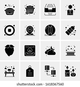 Business Icon Set. 16 Universal Icons Vector. Creative Beauitful Icon Illustration to use in Print and Web Related project.