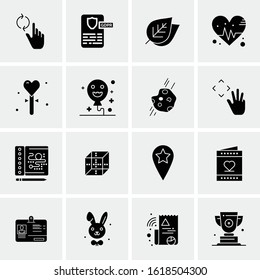 Business Icon Set. 16 Universal Icons Vector. Creative Beauitful Icon Illustration to use in Print and Web Related project.