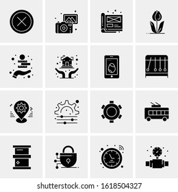 Business Icon Set. 16 Universal Icons Vector. Creative Beauitful Icon Illustration to use in Print and Web Related project.