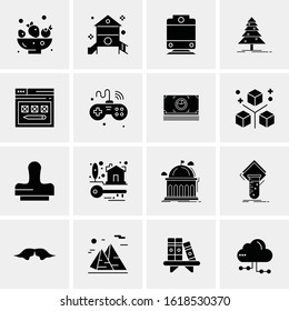 Business Icon Set. 16 Universal Icons Vector. Creative Beauitful Icon Illustration to use in Print and Web Related project.