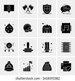 Business Icon Set. 16 Universal Icons Vector. Creative Beauitful Icon Illustration to use in Print and Web Related project.
