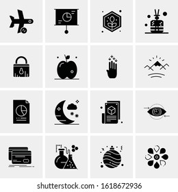 Business Icon Set. 16 Universal Icons Vector. Creative Beauitful Icon Illustration to use in Print and Web Related project.