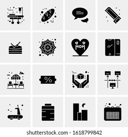 Business Icon Set. 16 Universal Icons Vector. Creative Beauitful Icon Illustration to use in Print and Web Related project.