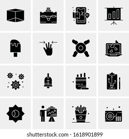 Business Icon Set. 16 Universal Icons Vector. Creative Beauitful Icon Illustration to use in Print and Web Related project.