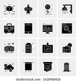 Business Icon Set. 16 Universal Icons Vector. Creative Beauitful Icon Illustration to use in Print and Web Related project.