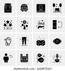 Business Icon Set. 16 Universal Icons Vector. Creative Beauitful Icon Illustration to use in Print and Web Related project.