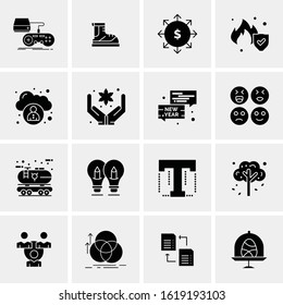 Business Icon Set. 16 Universal Icons Vector. Creative Beauitful Icon Illustration to use in Print and Web Related project.
