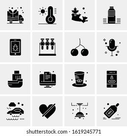 Business Icon Set. 16 Universal Icons Vector. Creative Beauitful Icon Illustration to use in Print and Web Related project.