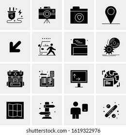 Business Icon Set. 16 Universal Icons Vector. Creative Beauitful Icon Illustration to use in Print and Web Related project.