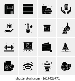 Business Icon Set. 16 Universal Icons Vector. Creative Beauitful Icon Illustration to use in Print and Web Related project.