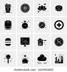 Business Icon Set. 16 Universal Icons Vector. Creative Beauitful Icon Illustration to use in Print and Web Related project.