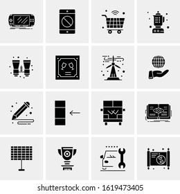 Business Icon Set. 16 Universal Icons Vector. Creative Beauitful Icon Illustration to use in Print and Web Related project.