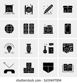 Business Icon Set. 16 Universal Icons Vector. Creative Beauitful Icon Illustration to use in Print and Web Related project.