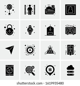 Business Icon Set. 16 Universal Icons Vector. Creative Beauitful Icon Illustration to use in Print and Web Related project.