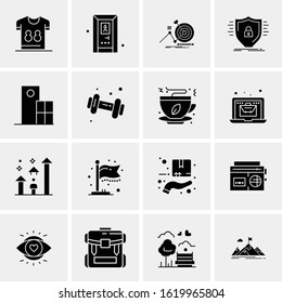 Business Icon Set. 16 Universal Icons Vector. Creative Beauitful Icon Illustration to use in Print and Web Related project.
