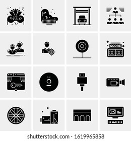 Business Icon Set. 16 Universal Icons Vector. Creative Beauitful Icon Illustration to use in Print and Web Related project.