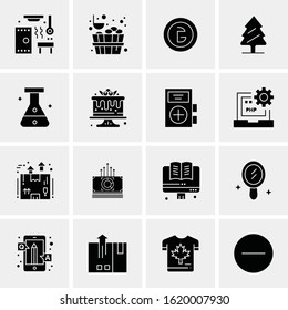 Business Icon Set. 16 Universal Icons Vector. Creative Beauitful Icon Illustration to use in Print and Web Related project.