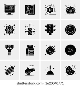 Business Icon Set. 16 Universal Icons Vector. Creative Beauitful Icon Illustration to use in Print and Web Related project.