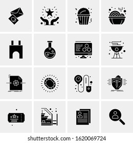 Business Icon Set. 16 Universal Icons Vector. Creative Beauitful Icon Illustration to use in Print and Web Related project.