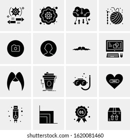 Business Icon Set. 16 Universal Icons Vector. Creative Beauitful Icon Illustration to use in Print and Web Related project.