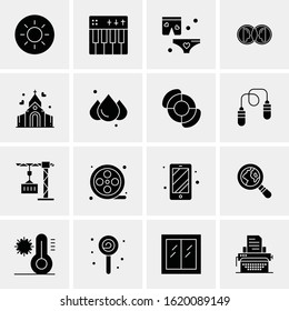 Business Icon Set. 16 Universal Icons Vector. Creative Beauitful Icon Illustration to use in Print and Web Related project.