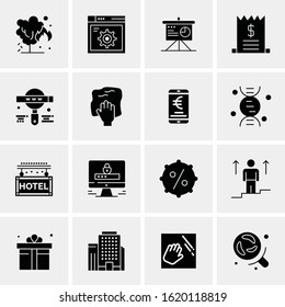 Business Icon Set. 16 Universal Icons Vector. Creative Beauitful Icon Illustration to use in Print and Web Related project.