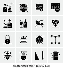 Business Icon Set. 16 Universal Icons Vector. Creative Beauitful Icon Illustration to use in Print and Web Related project.