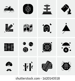Business Icon Set. 16 Universal Icons Vector. Creative Beauitful Icon Illustration to use in Print and Web Related project.