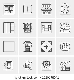Business Icon Set. 16 Universal Icons Vector. Creative Beauitful Icon Illustration to use in Print and Web Related project.