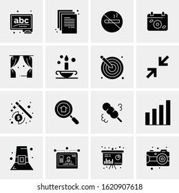 Business Icon Set. 16 Universal Icons Vector. Creative Beauitful Icon Illustration to use in Print and Web Related project.