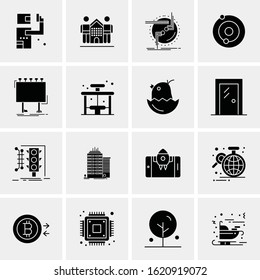 Business Icon Set. 16 Universal Icons Vector. Creative Beauitful Icon Illustration to use in Print and Web Related project.