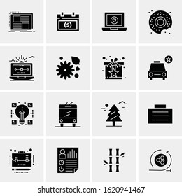 Business Icon Set. 16 Universal Icons Vector. Creative Beauitful Icon Illustration to use in Print and Web Related project.